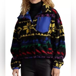 Ralph Lauren Geo Motif Ripstop-trim High Pile Jacket